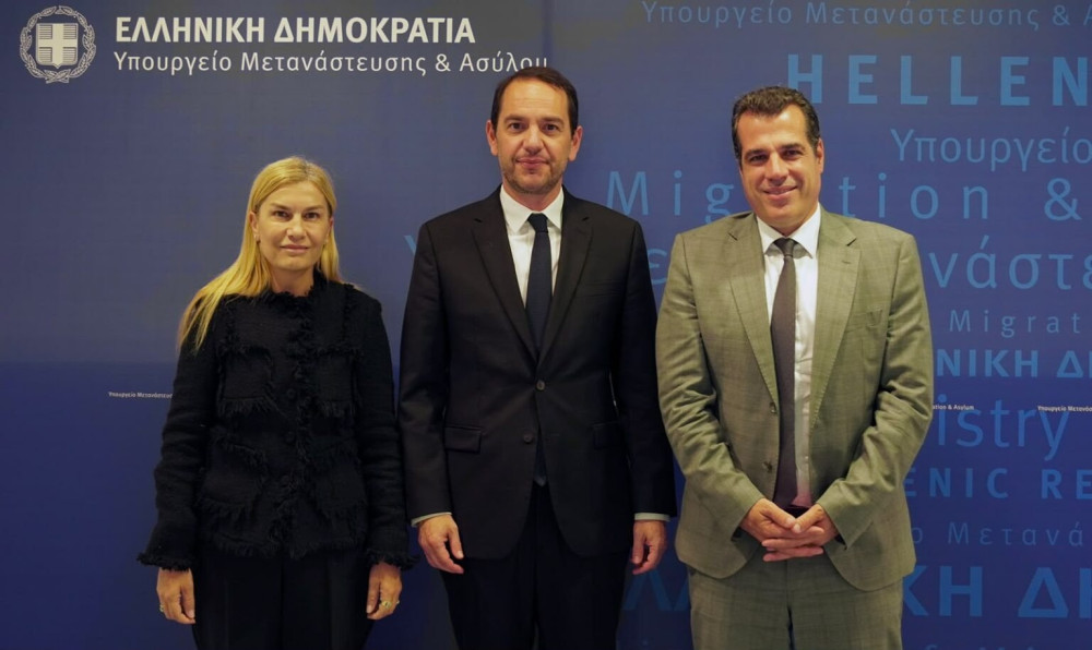 Συνάντηση του υπ. Μετανάστευσης με τον νέο πρέσβη της Γαλλίας στην Ελλάδα