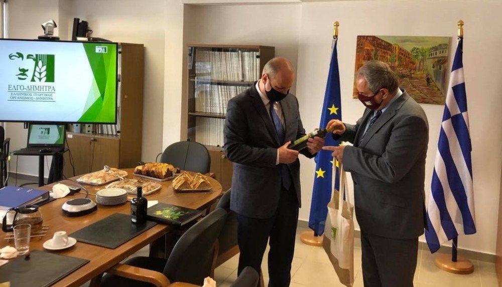 Επίσκεψη Γιάννη Οικονόμου στον ΕΛΓΟ – ΔΗΜΗΤΡΑ