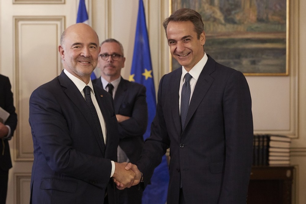 Οι στόχοι για τα πρωτογενή πλεονάσματα στη συνάντηση Μητσοτάκη – Μοσκοβισί (pics)