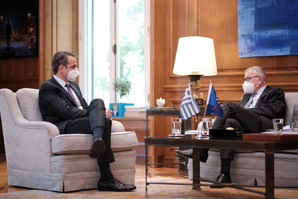 Συνάντηση Μητσοτάκη-Ρέγκλινγκ: Αισιοδοξία για τις προοπτικές της ελληνικής οικονομίας