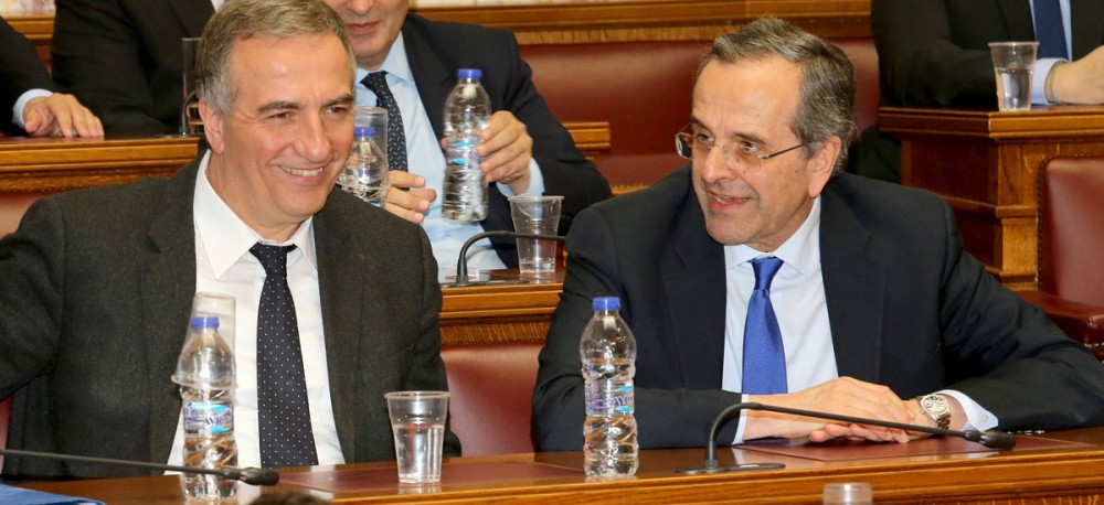 Η αγκαλιά του Σαμαρά στον Καλαφάτη