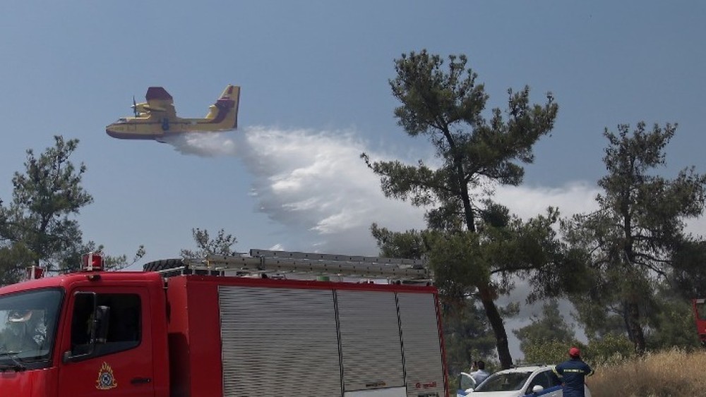 Πήλιο: Μαίνεται η φωτιά στην περιοχή του Πλατανιά