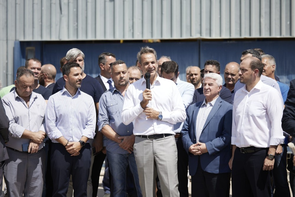 Μητσοτάκης για Ναυπηγεία Ελευσίνας: Εξασφαλίσαμε όλες τις θέσεις εργασίας και επενδύσεις 200 εκατ. ευρώ