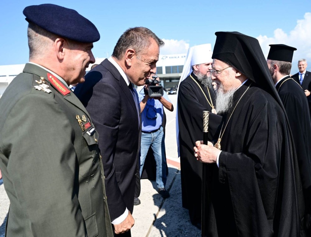 Στη Θάσο με τους Ιεράρχες ο Παναγιωτόπουλος