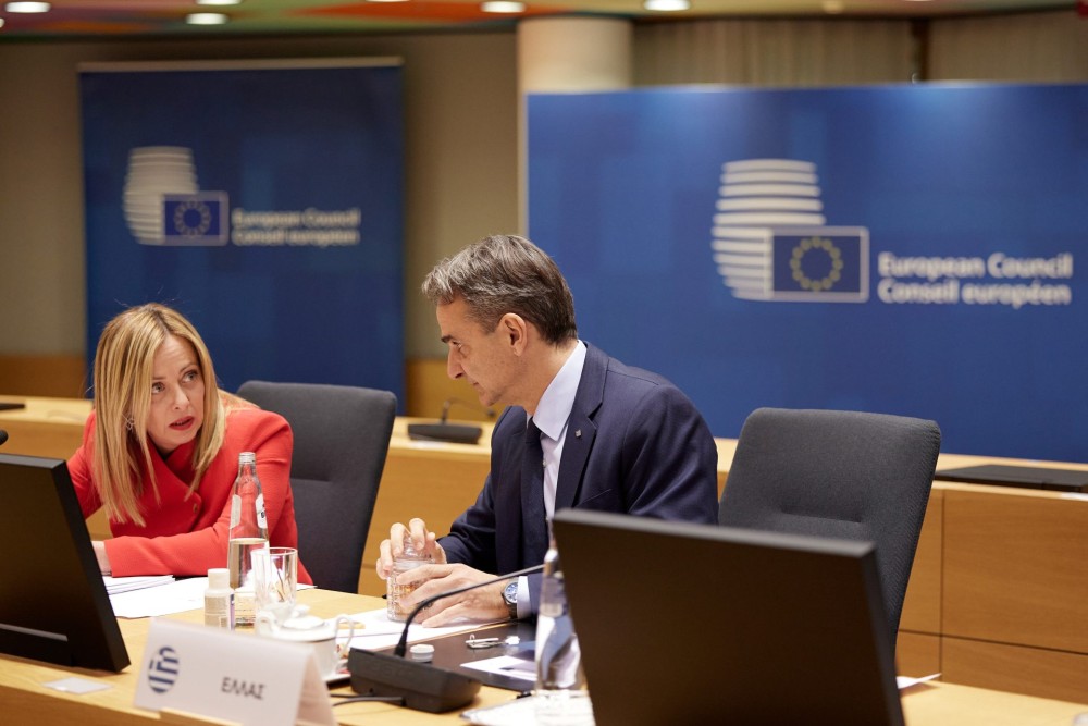 Συνάντηση Μητσοτάκη με Μελόνι &#8211; Απουσίαζε ο Κόστα λόγω κωλύματος