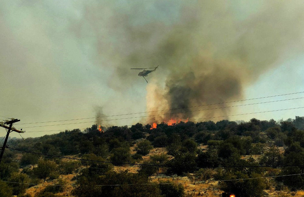 Φωτιά στη Βοιωτία: νεκρός κτηνοτρόφος - Μεγάλο το μέτωπο