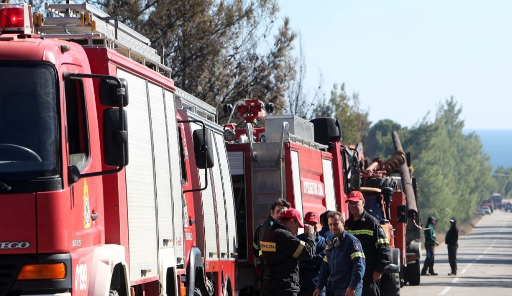 Φωτιά στην Καρυδιά Κομοτηνής - Μήνυμα από το 112