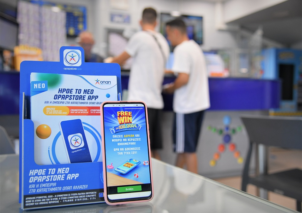 FREEWIN: εντελώς δωρεάν μέσω του OPAP Store App για κέρδη έως και 100.000 ευρώ καθημερινά