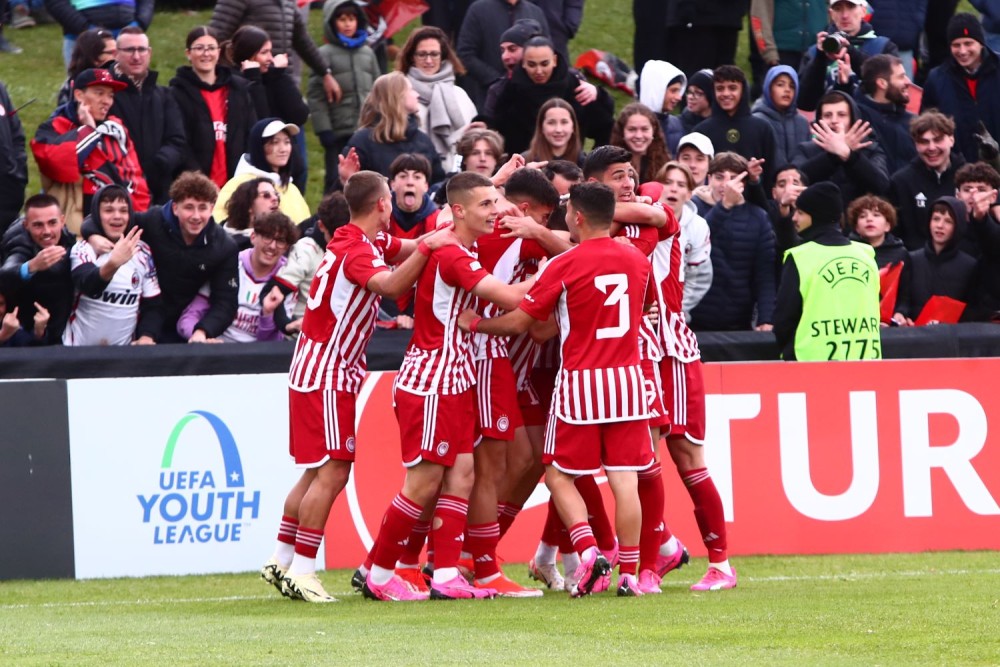 Youth League: πρωταθλητής Ευρώπης ο Ολυμπιακός - Διέλυσε 3-0 τη Μίλαν