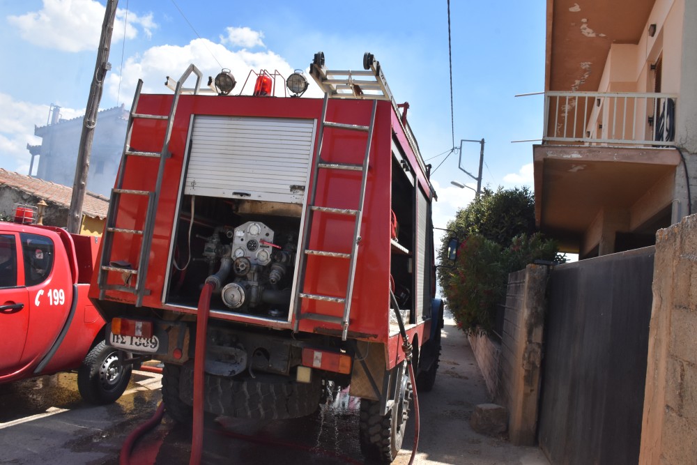 Πυρκαγιά στον αστικό ιστό της Λιβαδειάς