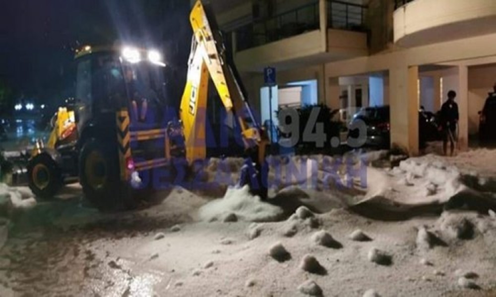 «Τροπικό»χαλάζι στη Δράμα- Σημαντικές καταστροφές (pics&vid)