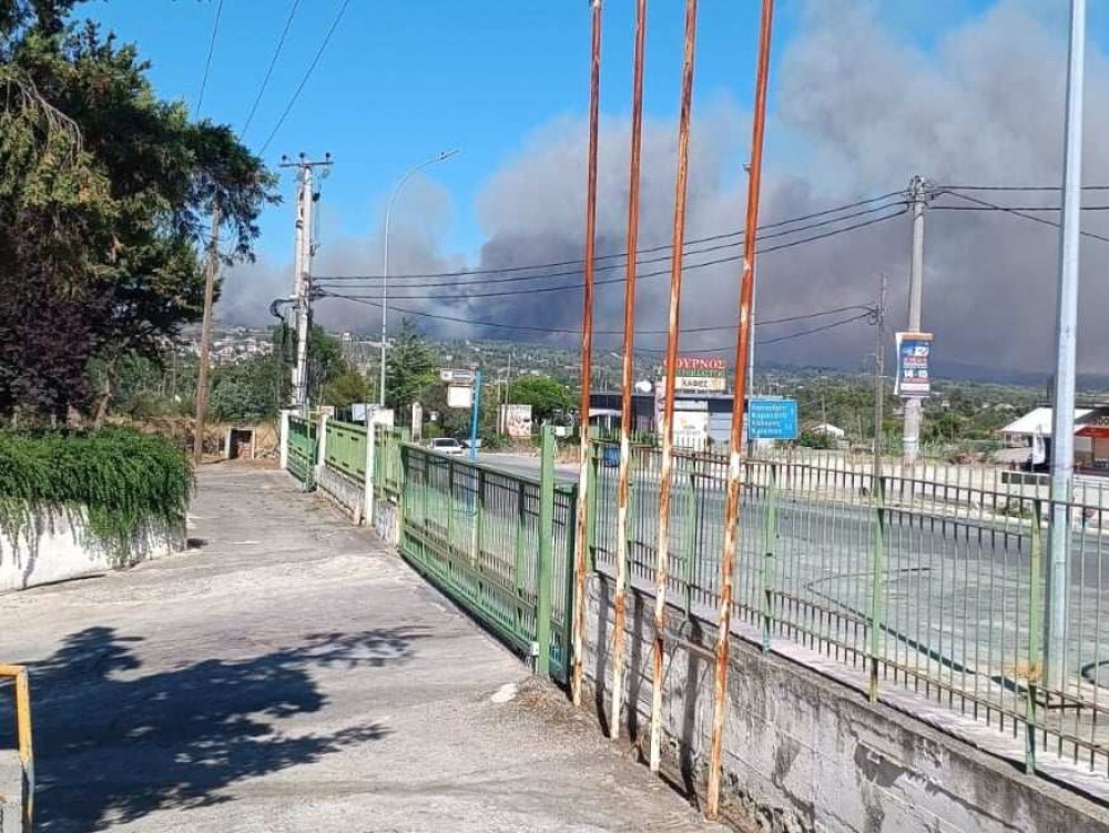 Κυκλοφοριακές ρυθμίσεις λόγω της πυρκαγιάς στην περιοχή Αιγειρούσες των Μεγάρων