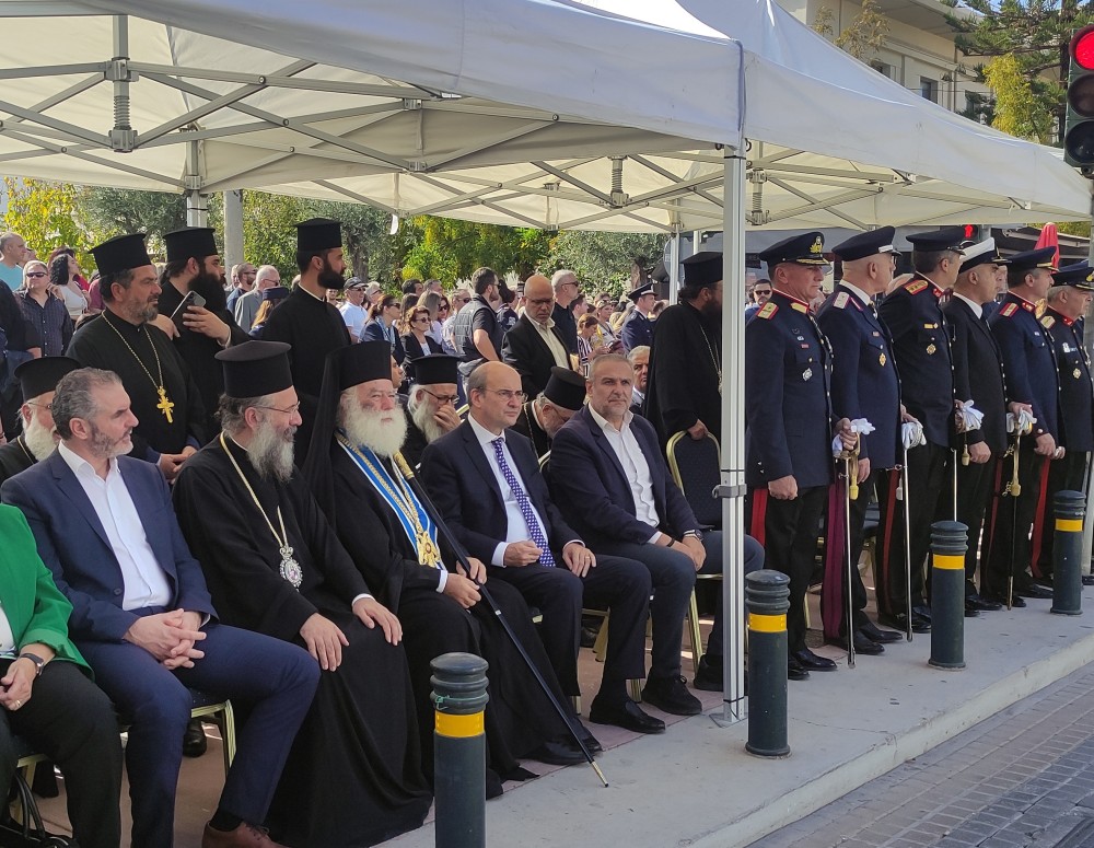 Στο Ρέθυμνο ο Κωστής Χατζηδάκης - Το μήνυμα για την 28η Οκτωβρίου