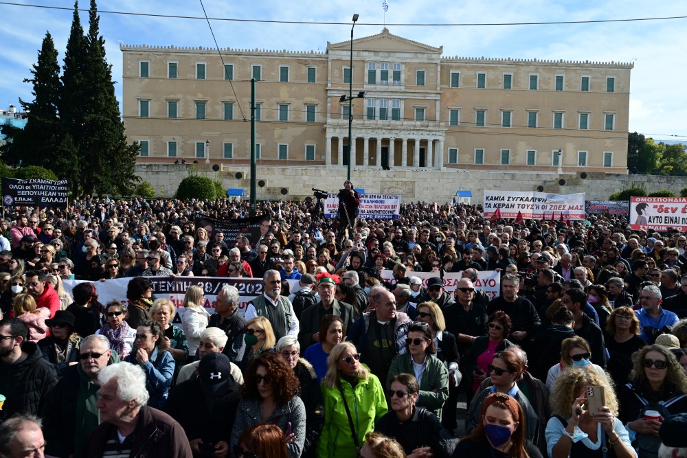 Συγκέντρωση στο Σύνταγμα για τα Τέμπη