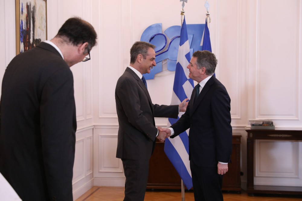 Μητσοτάκης σε πρόεδρο Eurogroup: Η ελληνική οικονομία κάνει διαρκή πρόοδο