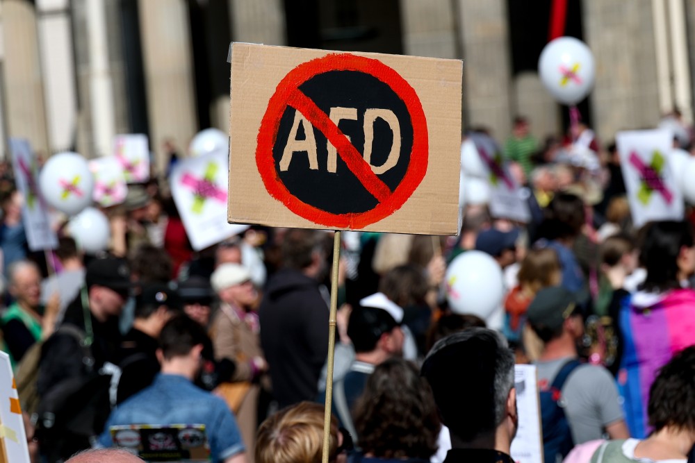 Γερμανία: διαδηλώσεις υπέρ της απαγόρευσης της AfD