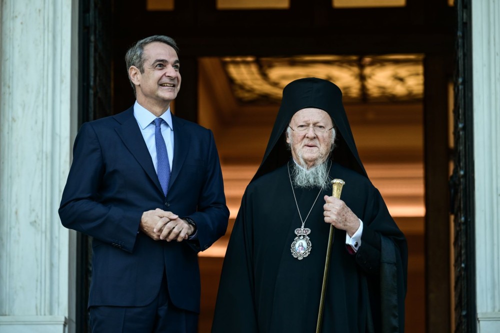 Συνάντηση Μητσοτάκη με τον Οικουμενικό Πατριάρχη Βαρθολομαίο την Πέμπτη στο Μαξίμου