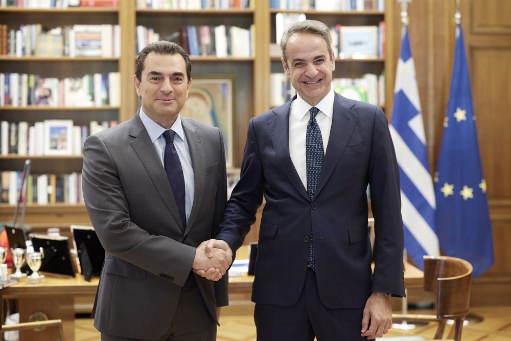 Συνάντηση Μητσοτάκη με τον Κώστα Σκρέκα (photo)