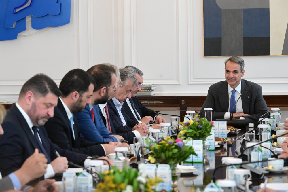 Κυριάκος Μητσοτάκης σε περιφερειάρχες: Να ενταθούν οι προσπάθειες για τα έργα που είναι σε εξέλιξη (photos)