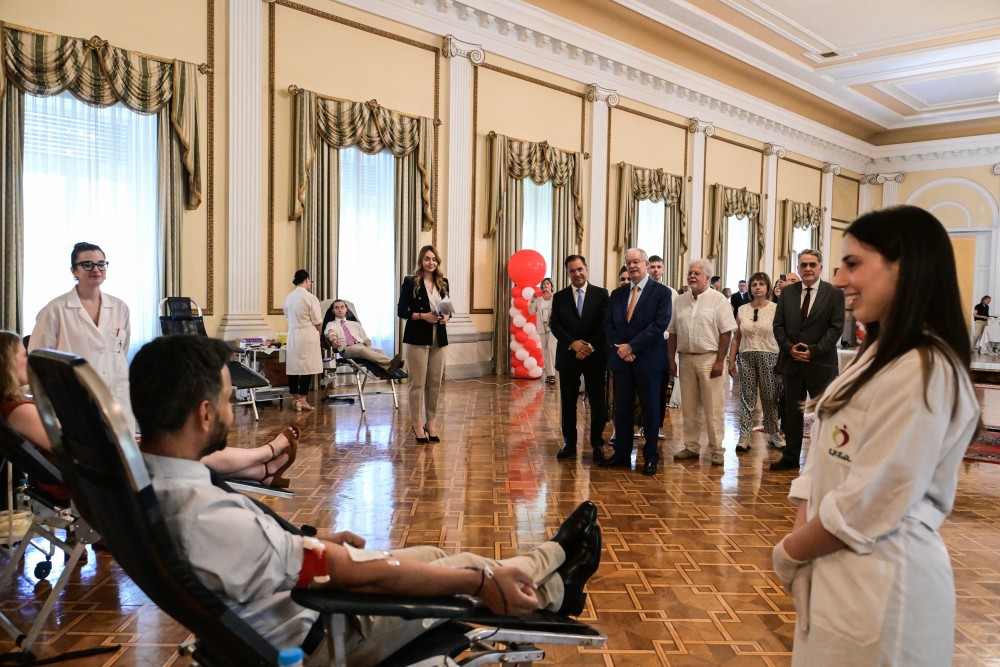 Εορτασμός Παγκόσμιας Ημέρας Εθελοντή Αιμοδότη 2025 στο Προεδρικό Μέγαρο