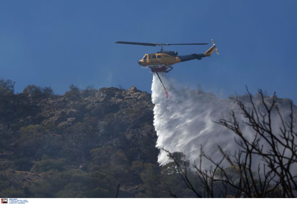 Καλύτερη η εικόνα της πυρκαγιάς στην Εύβοια - Μάχη με τους ανέμους, φόβοι για αναζοπυρώσεις (video)