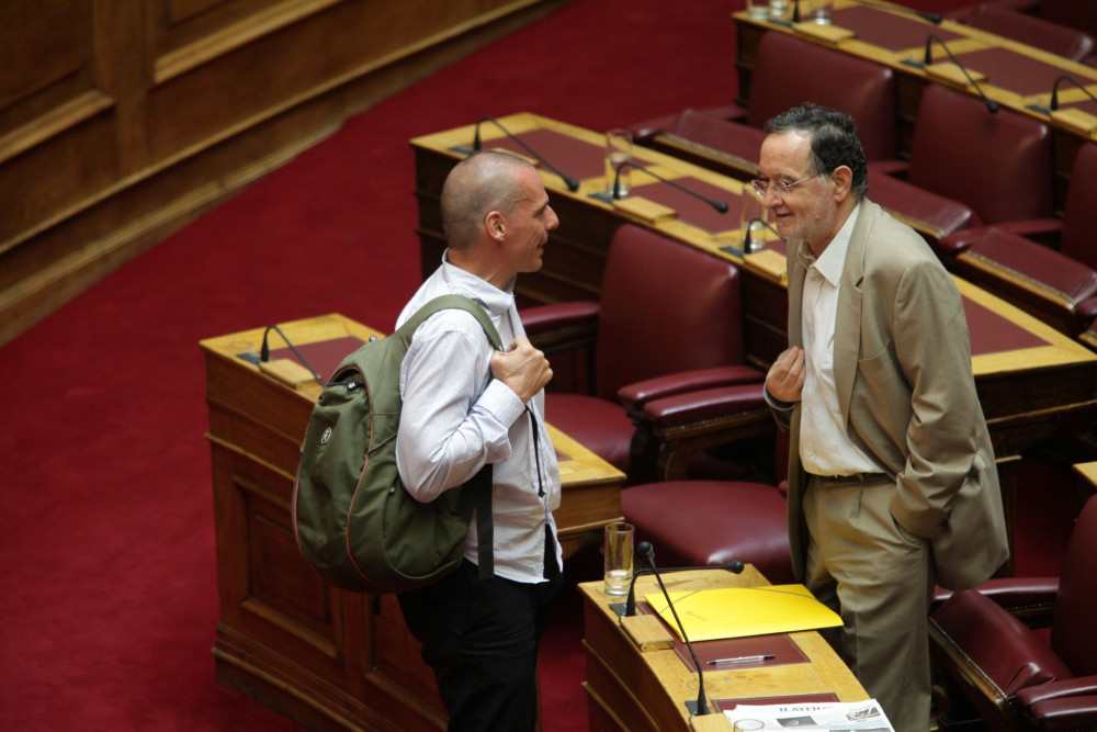 Λαφαζάνης για Βαρουφάκη, Σταθάκη, Τσακαλώτο: Ο καιροσκόπος και οι μνημονιοφύλακες (video)