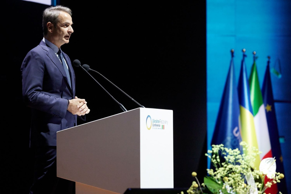Μητσοτάκης στη Διάσκεψη για την Ουκρανία: «Η Ελλάδα έχει δεσμευτεί στη στήριξη της Οδησσού»