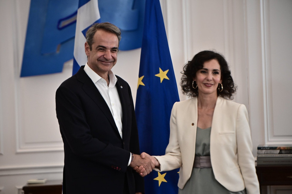 Κυριάκος Μητσοτάκης: συνάντηση με την επίτροπο Ισότητας, Ετοιμότητας και Διαχείρισης Κρίσεων