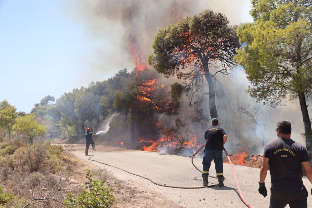 Παραμένει υψηλός ο κίνδυνος πυρκαγιάς και αύριο (10&#x2F;8) – Σε ύφεση φωτιά σε Κερατέα και Ηλεία