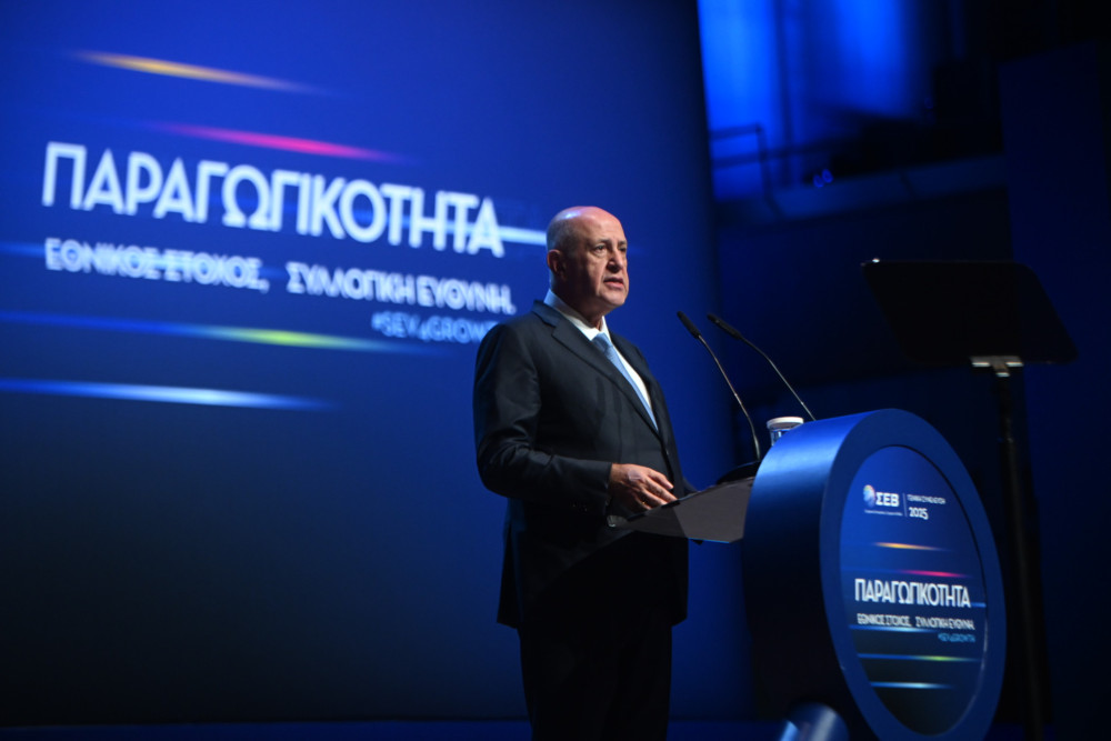 Θεοδωρόπουλος στο ΣΕΒ: Εθνικός στόχος η βελτίωση της παραγωγικότητας