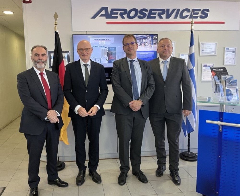 Στην Aeroservices SA ο Γερμανός πρέσβης: Ενίσχυση της ελληνογερμανικής συνεργασίας στην υψηλή τεχνολογία