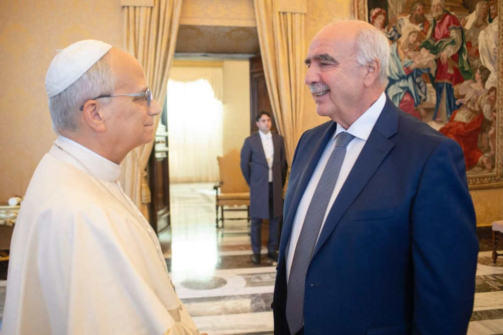 Βαγγέλης Μεϊμαράκης: επισκέφθηκε με μέλη του ΕΛΚ τον Πάπα Λέοντα ΙΔ&#x27; στο Βατικανό