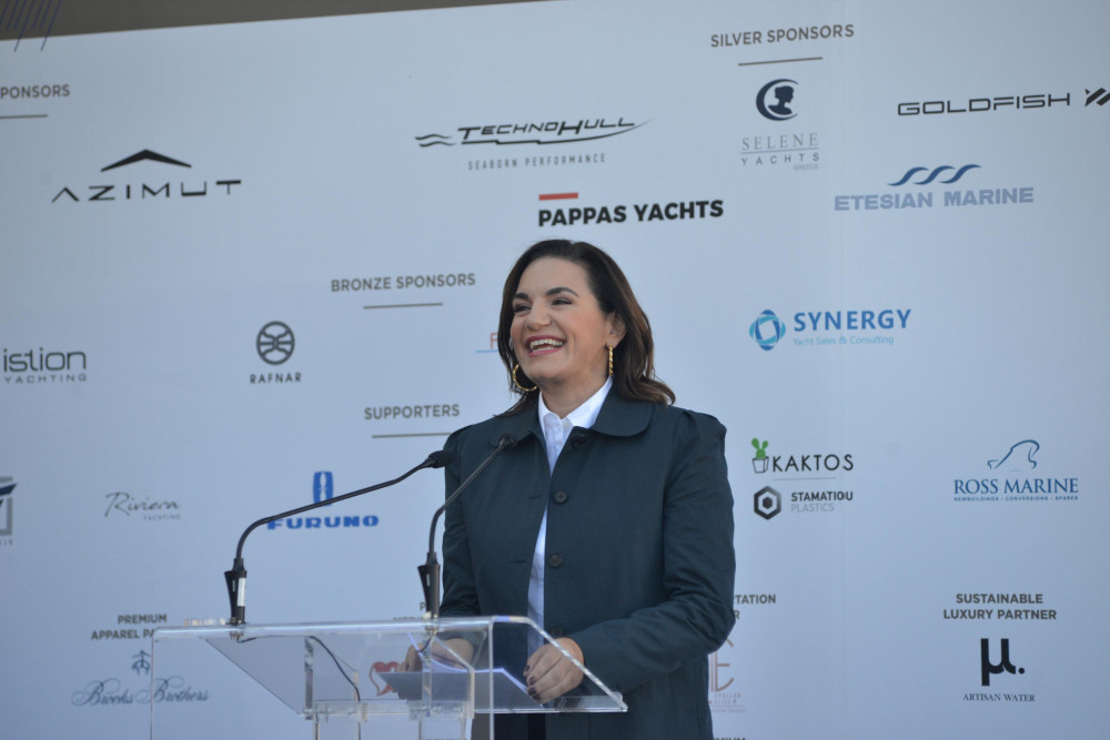Στα εγκαίνια του «5ου Olympic Yacht Show» η υπουργός Τουρισμού Όλγα Κεφαλογιάννη