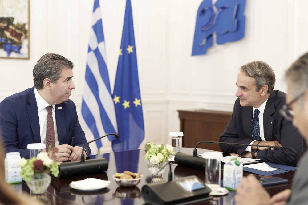Συνάντηση Μητσοτάκη με τον αναπληρωτή υπουργό Εξωτερικών των ΗΠΑ, Μάικλ Ρήγας