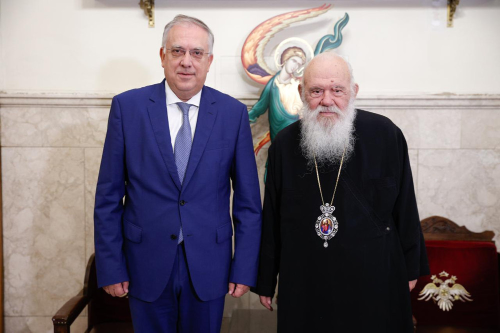 Συνάντηση Θεοδωρικάκου με τον Αρχιεπίσκοπο Ιερώνυμο - Τι συζήτησαν (photos)