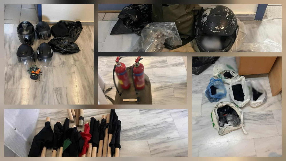 Κρήτη: εκκενώθηκε η κατάληψη «Ευαγγελισμός» - Έξι συλλήψεις για την επίθεση στον Βορίδη - Τι βρέθηκε (photos)