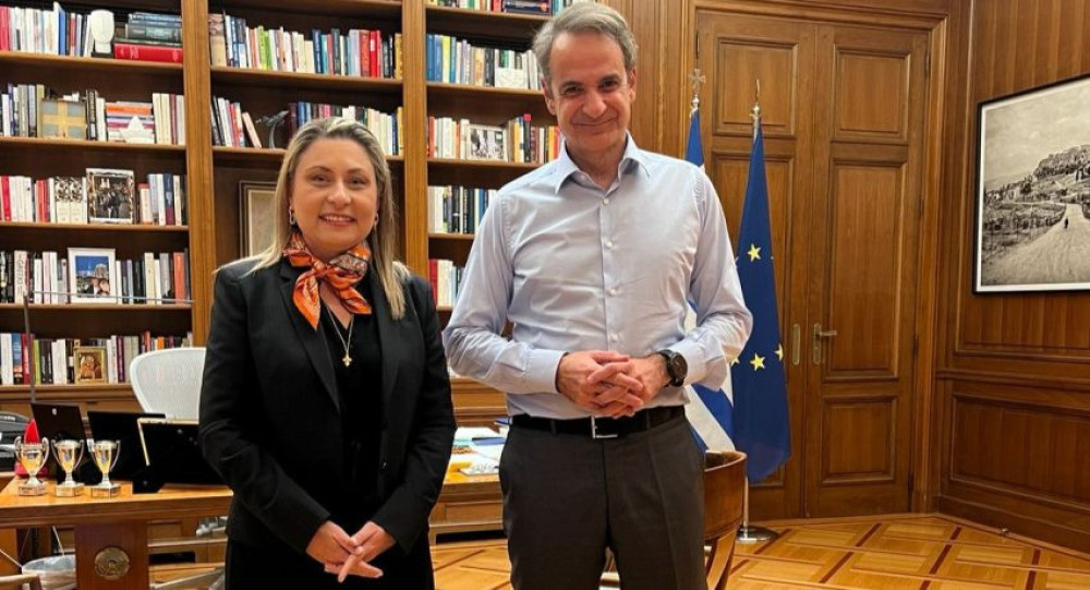 Η Χριστίνα Αλεξοπούλου συναντήθηκε με τον Κυριάκο Μητσοτάκη - Τα θέματα που συζητήθηκαν