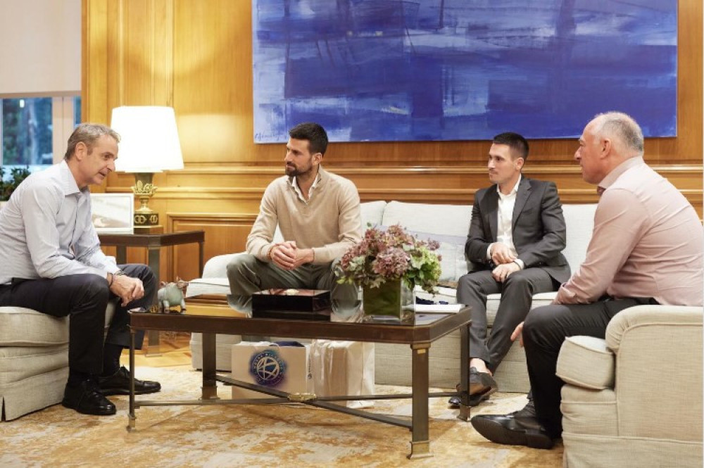 Συνάντηση Μητσοτάκη με Νόβακ Τζόκοβιτς - Στο επίκεντρο η επόμενη μέρα του ελληνικού τένις