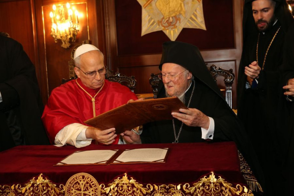 Live: Ιστορική Θεία Λειτουργία στο Φανάρι - Μαζί Πατριάρχης Βαρθολομαίος και Πάπας Λέων ΙΔ΄