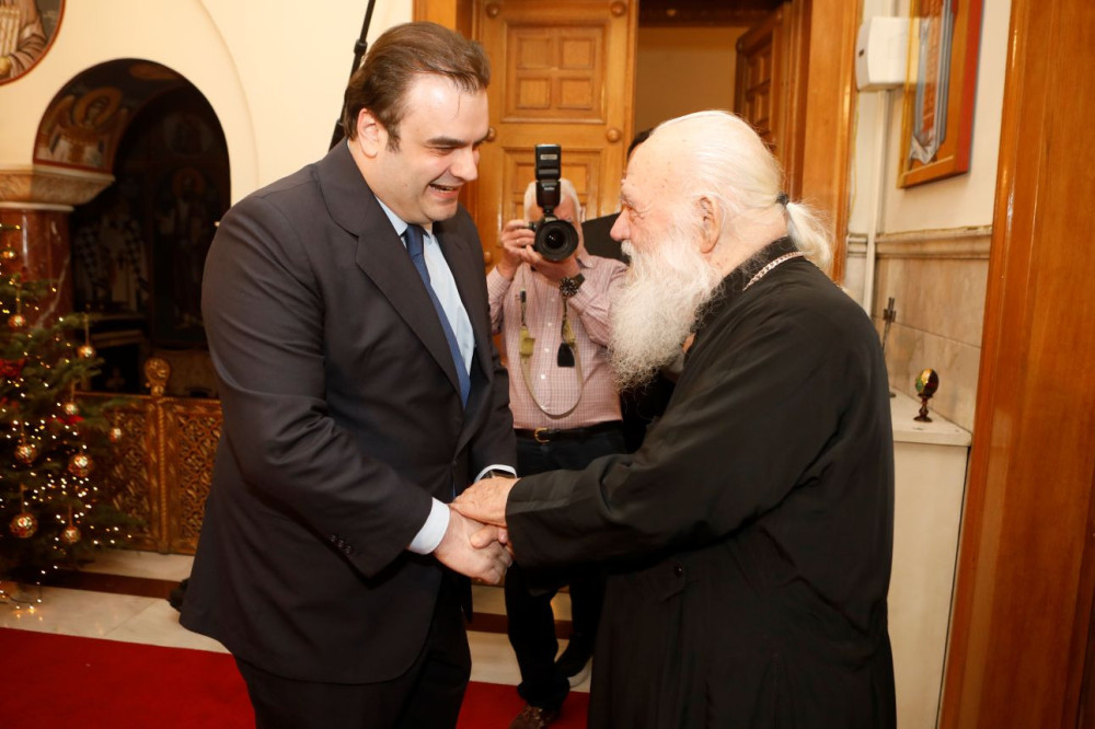 Συνάντηση του Κυριάκου Πιερρακάκη με τον Αρχιεπίσκοπο Ιερώνυμο - Τι συζήτησαν (photos)