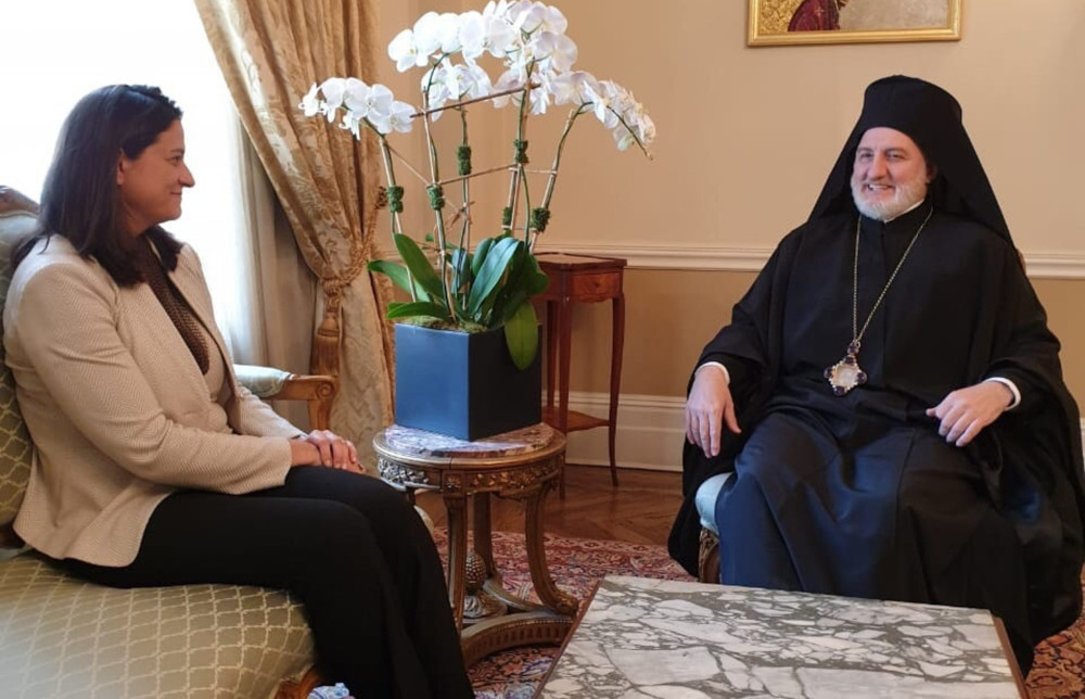 Νέα Υόρκη: συνάντηση Νίκης Κεραμέως με τον Αρχιεπίσκοπο Αμερικής Ελπιδοφόρο