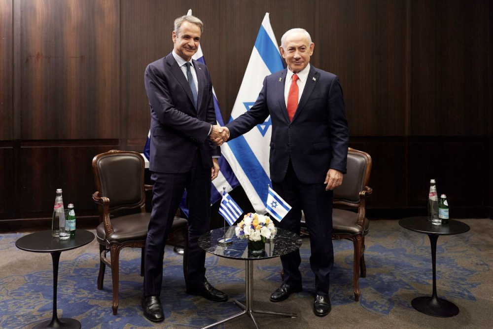 Ο Κυριάκος Μητσοτάκης συναντήθηκε με τον Μπενιαμίν Νετανιάχου (photos & video)