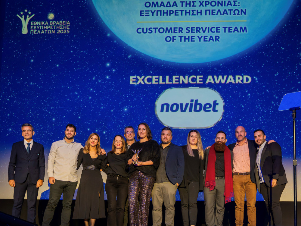 «Ομάδα της Χρονιάς» η Novibet για την εμπειρία εξυπηρέτησης που προσφέρει στους πελάτες