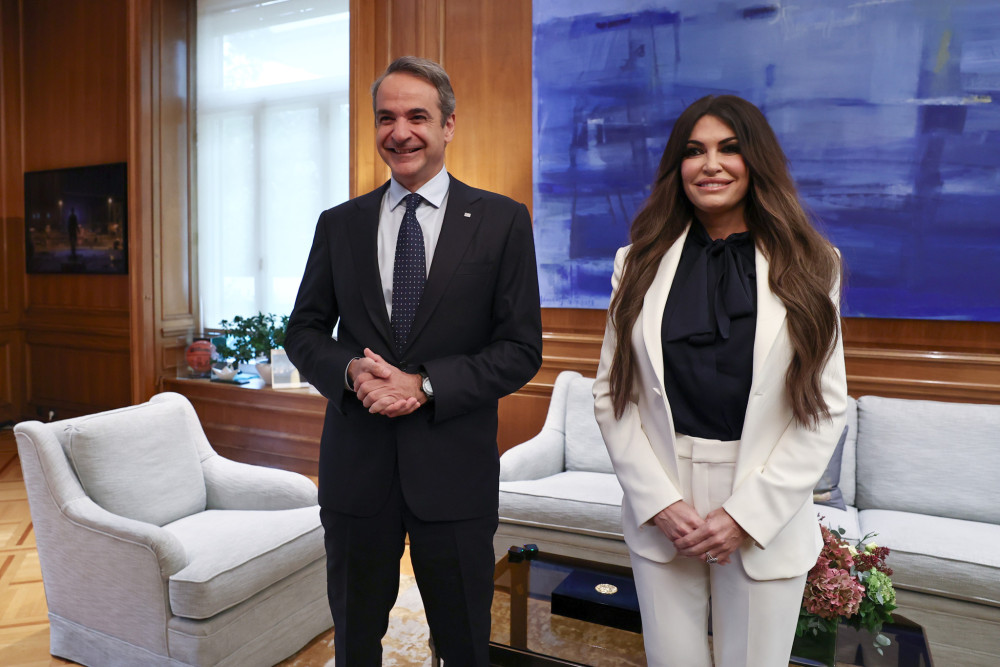 Γεύμα εργασίας των Κυριάκου Μητσοτάκη, Στιβ Μίραν, Κίμπερλι Γκιλφόιλ με επίκεντρο την οικονομική ανάκαμψη της Ελλάδας