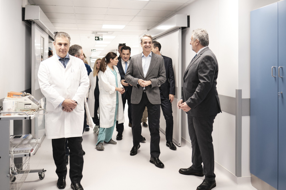 Κυριάκος Μητσοτάκης από «Άγιο Σάββα»: Τέλος μέσα στους επόμενους μήνες στις αναμονές για ογκολογικά χειρουργεία