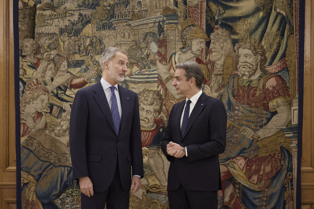 Ο Κυριάκος Μητσοτάκης συναντήθηκε με τον βασιλιά της Ισπανίας Φελίπε (video)