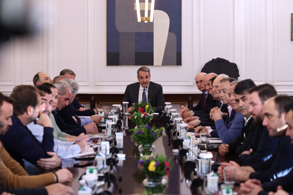 Κυριάκος Μητσοτάκης στη συνάντηση με αγρότες: «Τις εξελίξεις τις διαμορφώνουν οι παρόντες, όχι οι απόντες» (photos)