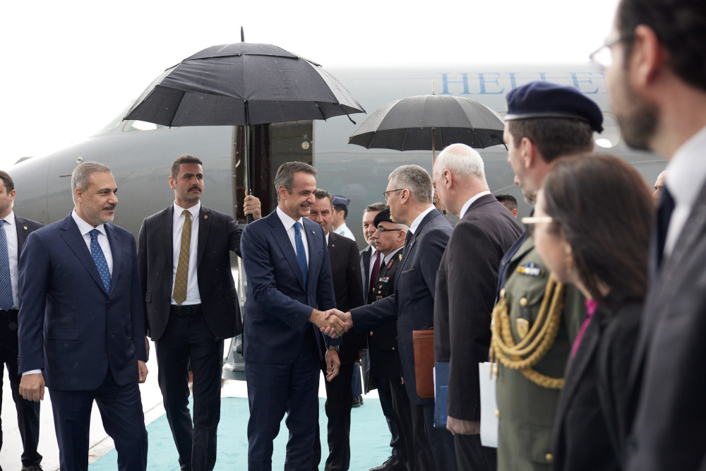 Έφτασε στην Άγκυρα ο Κυριάκος Μητσοτάκης - Σε λίγο η συνάντηση με Ταγίπ Ερντογάν