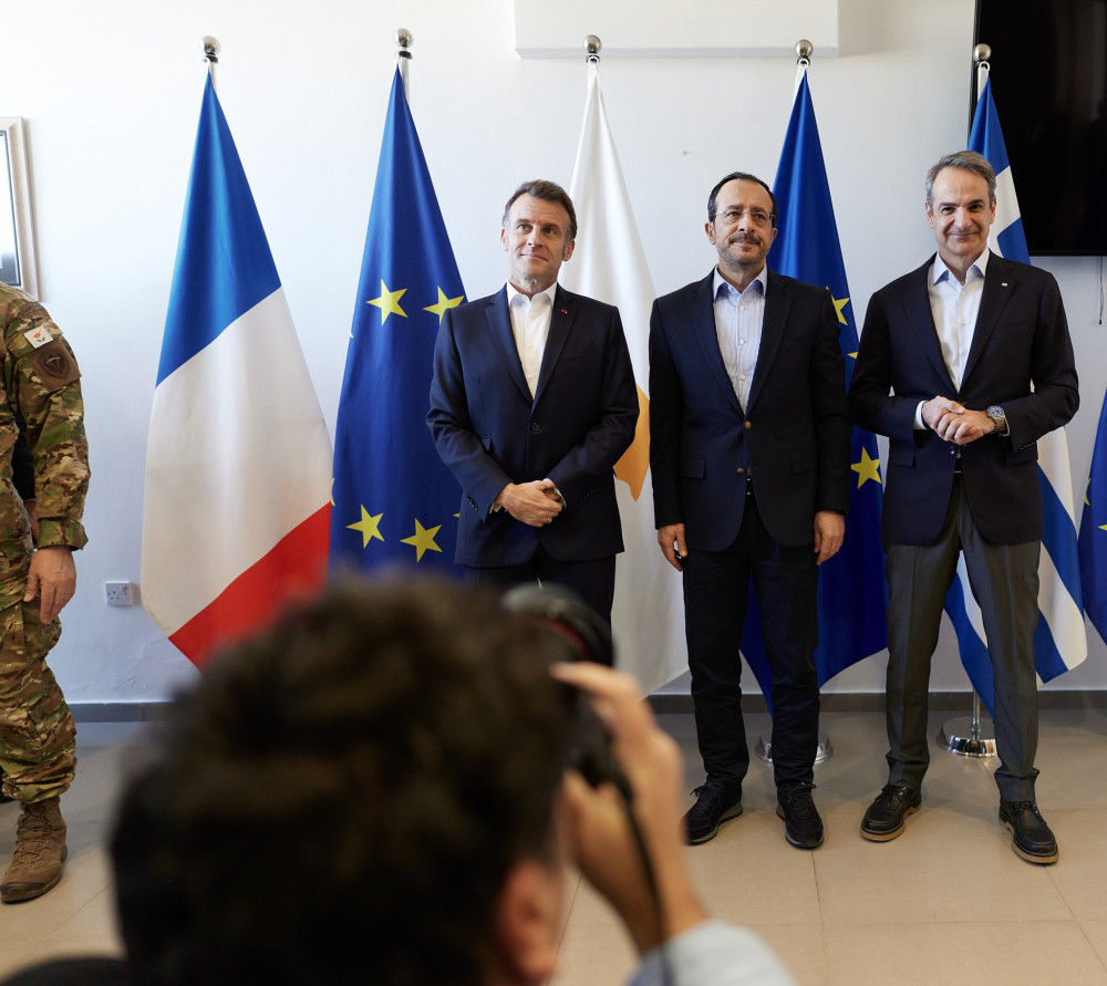 Ηχηρό μήνυμα Μητσοτάκη, Μακρόν, Χριστοδουλίδη: Όταν επιτίθεται κάποιος στην Κύπρο επιτίθεται σε όλη την Ευρώπη