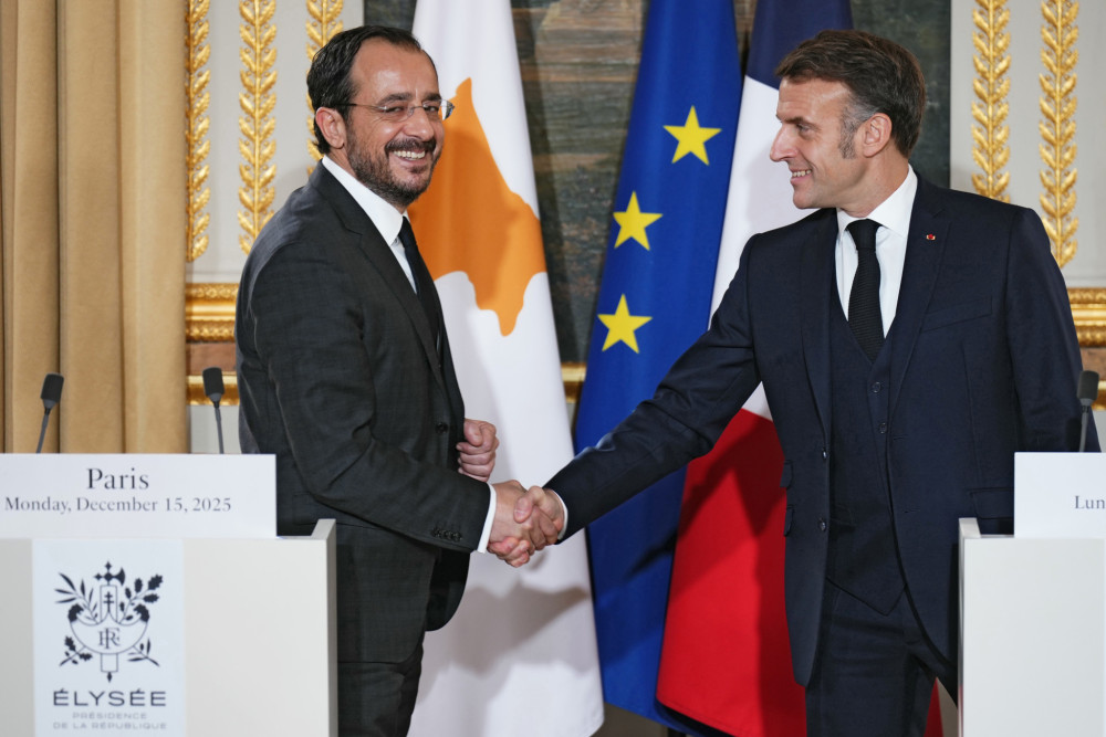 Νίκος Χριστοδουλίδης: ευχαριστίες σε Εμανουέλ Μακρόν για τα εναέρια μέσα και τη φρεγάτα στην Κύπρο